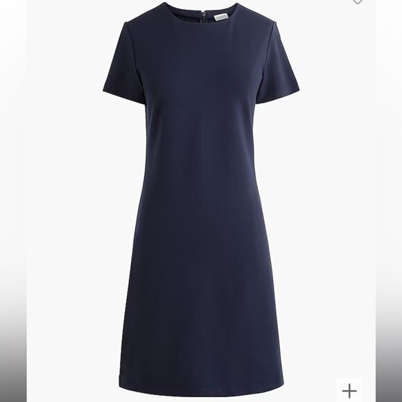 J. Crew Factory Short-sleeve ponte knit dress - Picture 4 of 5